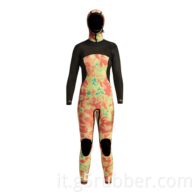 Women S 5mm Front Zip Hooded Full Wetsuit